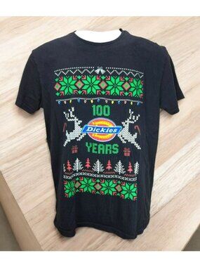 Dickies "100 Years" Christmas Festive Tshirt Small